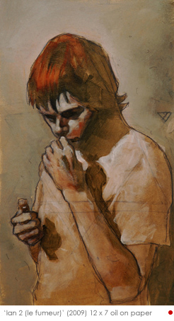 Artist: Yann Leroux Painting: Ian 2 (le fumeur)