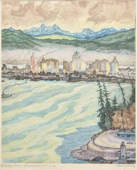 Nicholas Hornyansky, RCA (1896-1965) | Title: Quebec City from the East 