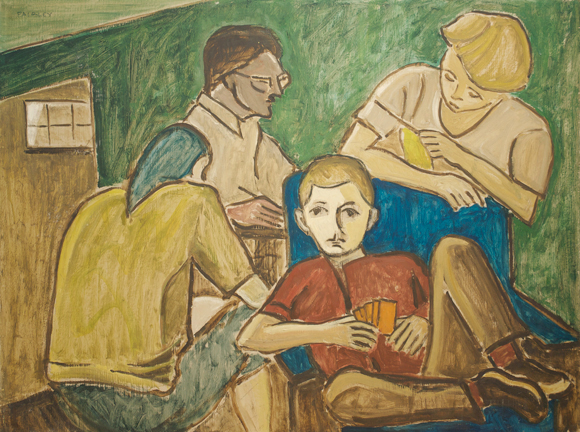 Artist: Barker Fairley Painting: Family Group (1960)